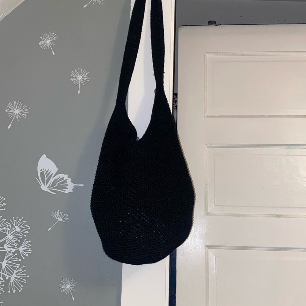 Women’s the sak  hobo crocheted handbag all black🔥🔥🔥